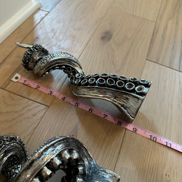 Grandin Road Octopus Candlesticks Set of 3 Home Unique Decor - Picture 7 of 8